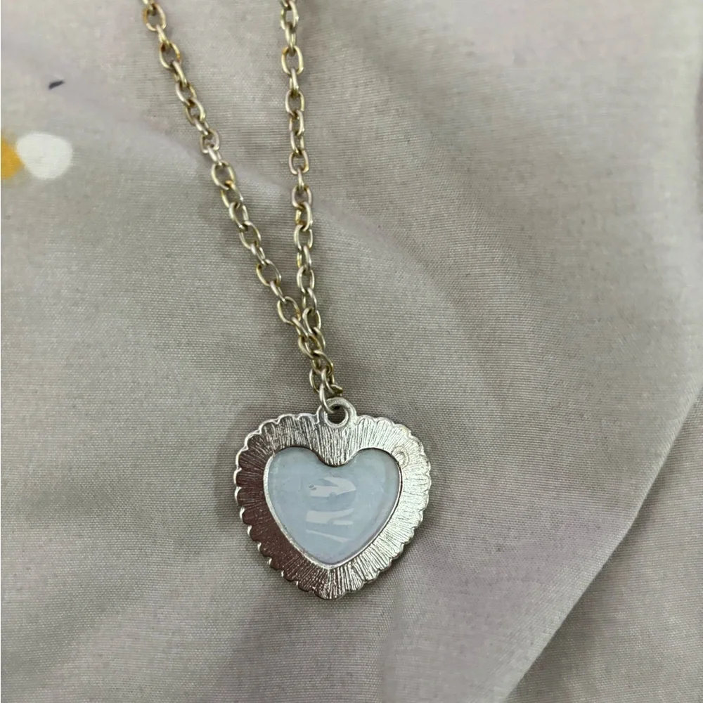Justice y2k Zebra Initial Necklace